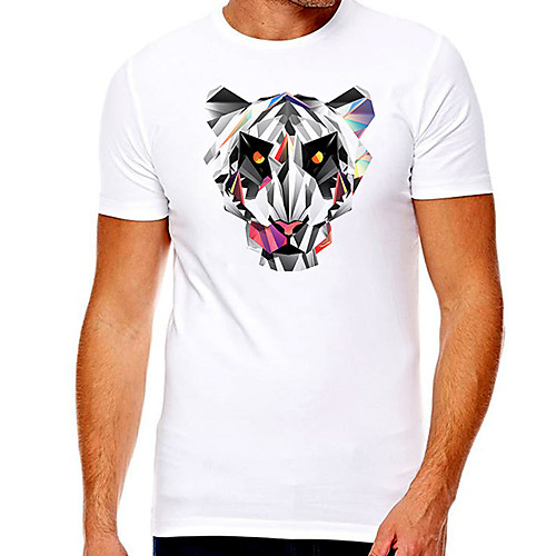 Men's Unisex Tee T shirt Hot Stamping Graphic Prints Tiger Plus Size Print Short Sleeve Casual Tops Cotton Basic Designer Big and Tall White
Men's Unisex Tee T shirt Hot Stamping Graphic Prints Tiger Plus Size Print Short Sleeve Casual Tops Cotton Basic Designer Big and Tall White