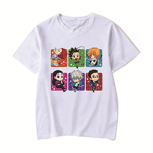 Men's Unisex Tee T shirt Hot Stamping Anime Graphic Prints Plus Size HUNTERXHUNTER Print Short Sleeve Casual Tops Cotton Basic Designer Big and Tall White Black Red
Men's Unisex Tee T shirt Hot Stamping Anime Graphic Prints Plus Size HUNTERXHUNTER Print Short Sleeve Casual Tops Cotton Basic Designer Big and Tall White Black Red