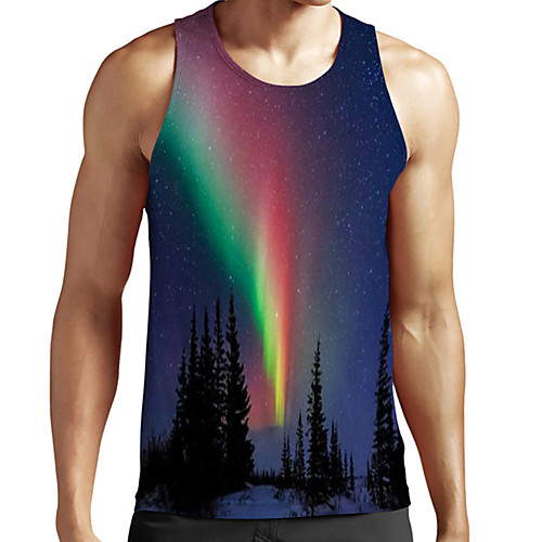 Men's Unisex Tank Top Undershirt 3D Print Scenery Graphic Prints Plus Size Print Sleeveless Casual Tops Basic Fashion Designer Breathable Blue
Men's Unisex Tank Top Undershirt 3D Print Scenery Graphic Prints Plus Size Print Sleeveless Casual Tops Basic Fashion Designer Breathable Blue