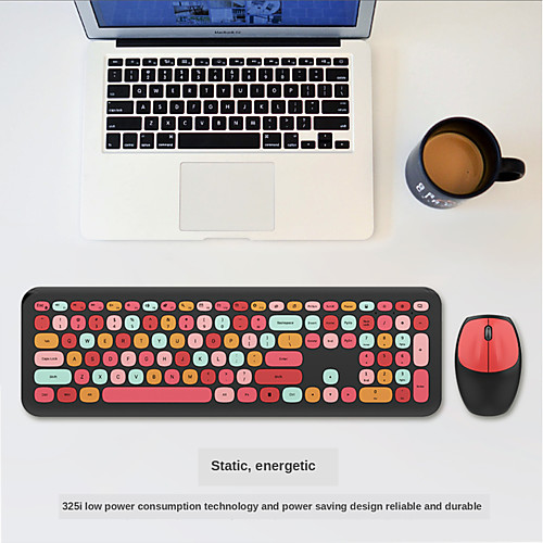 Small Fresh Macaron Color Wireless Keyboard and Mouse Set Girls Lovely Chocolate Silent Infinite Color Keyboard
Small Fresh Macaron Color Wireless Keyboard and Mouse Set Girls Lovely Chocolate Silent Infinite Color Keyboard
