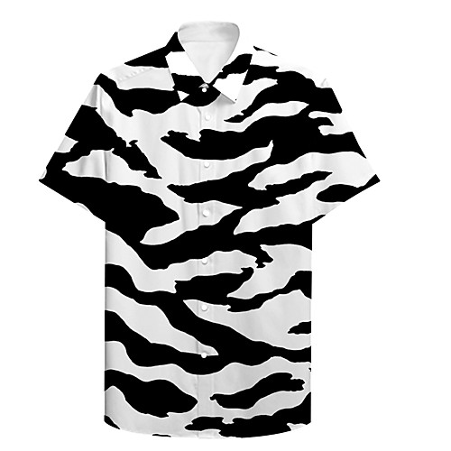 Men's Shirt 3D Print Graphic Prints Zebra Plus Size 3D Print Button-Down Short Sleeve Casual Tops Casual Fashion Streetwear Breathable Black / Sports
Men's Shirt 3D Print Graphic Prints Zebra Plus Size 3D Print Button-Down Short Sleeve Casual Tops Casual Fashion Streetwear Breathable Black / Sports