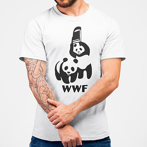 Men's Unisex Tee T shirt Hot Stamping Graphic Prints Panda Animal Plus Size Print Short Sleeve Casual Tops Cotton Basic Fashion Designer Big and Tall White
Men's Unisex Tee T shirt Hot Stamping Graphic Prints Panda Animal Plus Size Print Short Sleeve Casual Tops Cotton Basic Fashion Designer Big and Tall White