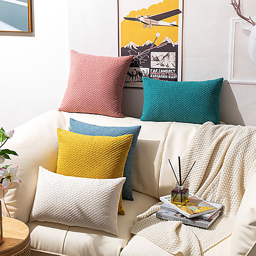 Throw Pillow Cushion Cover Nordic Minimalist Colorful Dutch Velvet Ultrasonic Wheat Texture Pillowcase Patio Throw Pillow Covers for Garden Farmhouse Bench Couch
Throw Pillow Cushion Cover Nordic Minimalist Colorful Dutch Velvet Ultrasonic Wheat Texture Pillowcase Patio Throw Pillow Covers for Garden Farmhouse Bench Couch