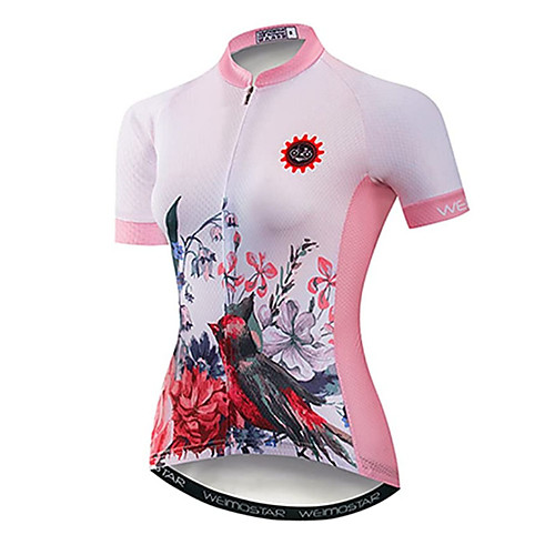 21Grams Women's Short Sleeve Cycling Jersey Summer Spandex Polyester Pink Floral Botanical Bird Bike Jersey Top Mountain Bike MTB Road Bike Cycling Quick Dry Moisture Wicking Breathable Sports
21Grams Women's Short Sleeve Cycling Jersey Summer Spandex Polyester Pink Floral Botanical Bird Bike Jersey Top Mountain Bike MTB Road Bike Cycling Quick Dry Moisture Wicking Breathable Sports