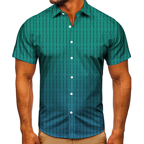Men's Shirt 3D Print Graphic Prints Letter Button-Down Short Sleeve Street Tops Casual Fashion Classic Breathable Blue
Men's Shirt 3D Print Graphic Prints Letter Button-Down Short Sleeve Street Tops Casual Fashion Classic Breathable Blue