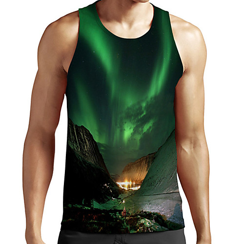 Men's Unisex Tank Top Undershirt 3D Print Scenery Graphic Prints Plus Size Print Sleeveless Casual Tops Basic Fashion Designer Breathable Green
Men's Unisex Tank Top Undershirt 3D Print Scenery Graphic Prints Plus Size Print Sleeveless Casual Tops Basic Fashion Designer Breathable Green