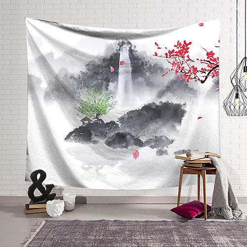 Chinese Style Ink Painting Style Wall Tapestry Art Decor Blanket Curtain Hanging Home Bedroom Living Room Decoration Polyester
Chinese Style Ink Painting Style Wall Tapestry Art Decor Blanket Curtain Hanging Home Bedroom Living Room Decoration Polyester