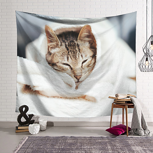 Cat Wall Tapestry Art Decor Blanket Curtain Hanging Home Bedroom Living Room Decoration Polyester
Cat Wall Tapestry Art Decor Blanket Curtain Hanging Home Bedroom Living Room Decoration Polyester