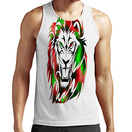 Men's Unisex Tank Top Undershirt 3D Print Graphic Prints Lion Animal Plus Size Print Sleeveless Casual Tops Basic Fashion Designer Breathable White
Men's Unisex Tank Top Undershirt 3D Print Graphic Prints Lion Animal Plus Size Print Sleeveless Casual Tops Basic Fashion Designer Breathable White