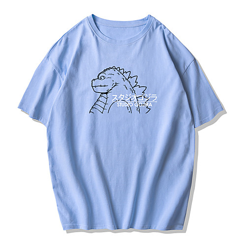 Men's Unisex Tee T shirt Hot Stamping Graphic Prints Dinosaur Plus Size Print Short Sleeve Street Tops Cotton Basic Designer Big and Tall Round Neck White Blue Purple / Summer
Men's Unisex Tee T shirt Hot Stamping Graphic Prints Dinosaur Plus Size Print Short Sleeve Street Tops Cotton Basic Designer Big and Tall Round Neck White Blue Purple / Summer
