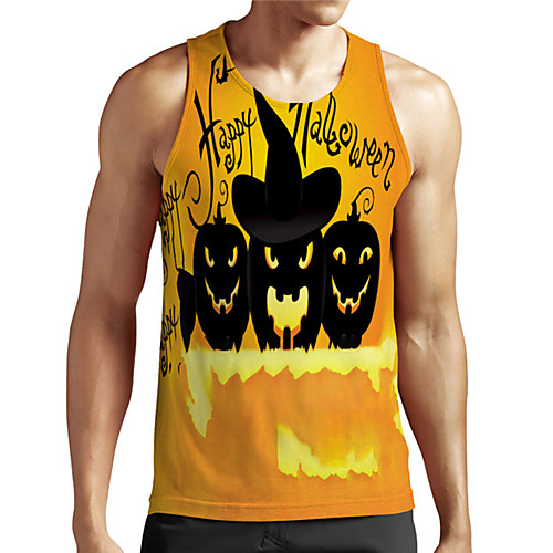 Men's Unisex Tank Top Undershirt 3D Print Graphic Prints Pumpkin Plus Size Print Sleeveless Casual Tops Basic Designer Big and Tall Yellow
Men's Unisex Tank Top Undershirt 3D Print Graphic Prints Pumpkin Plus Size Print Sleeveless Casual Tops Basic Designer Big and Tall Yellow