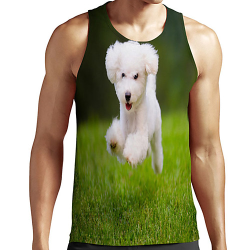 Men's Unisex Tank Top Undershirt 3D Print Dog Graphic Prints Plus Size Print Sleeveless Casual Tops Basic Designer Big and Tall Green
Men's Unisex Tank Top Undershirt 3D Print Dog Graphic Prints Plus Size Print Sleeveless Casual Tops Basic Designer Big and Tall Green