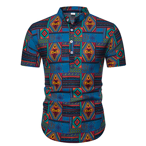 Men's Shirt Other Prints Graphic Short Sleeve Casual Tops Ethnic Style Light Blue
Men's Shirt Other Prints Graphic Short Sleeve Casual Tops Ethnic Style Light Blue