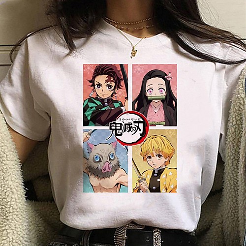 Inspired by Demon Slayer Cosplay Anime Cartoon Polyester / Cotton Blend Print Harajuku Graphic Kawaii T-shirt For Women's / Men's
Inspired by Demon Slayer Cosplay Anime Cartoon Polyester / Cotton Blend Print Harajuku Graphic Kawaii T-shirt For Women's / Men's