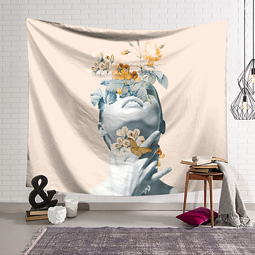 Modern Floral Woman Wall Tapestry Art Decor Blanket Curtain Hanging Home Bedroom Living Room Decoration Polyester
Modern Floral Woman Wall Tapestry Art Decor Blanket Curtain Hanging Home Bedroom Living Room Decoration Polyester