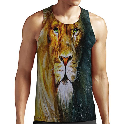 Men's Unisex Tank Top Undershirt 3D Print Graphic Prints Lion Animal Plus Size Print Sleeveless Casual Tops Basic Designer Big and Tall Yellow
Men's Unisex Tank Top Undershirt 3D Print Graphic Prints Lion Animal Plus Size Print Sleeveless Casual Tops Basic Designer Big and Tall Yellow