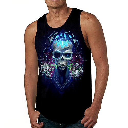 Men's Tank Top Undershirt 3D Print Graphic Prints Skull Print Sleeveless Daily Tops Casual Designer Big and Tall Black
Men's Tank Top Undershirt 3D Print Graphic Prints Skull Print Sleeveless Daily Tops Casual Designer Big and Tall Black