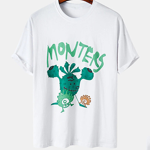 Men's Unisex Tee T shirt Hot Stamping Graphic Prints Alien Plus Size Print Short Sleeve Casual Tops Cotton Basic Designer Big and Tall White
Men's Unisex Tee T shirt Hot Stamping Graphic Prints Alien Plus Size Print Short Sleeve Casual Tops Cotton Basic Designer Big and Tall White
