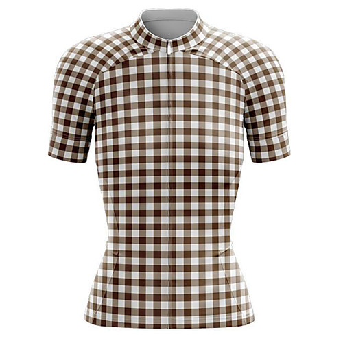 21Grams Women's Short Sleeve Cycling Jersey Summer Spandex Brown Plaid Checkered Bike Top Mountain Bike MTB Road Bike Cycling Sports Clothing Apparel / Stretchy / Athleisure
21Grams Women's Short Sleeve Cycling Jersey Summer Spandex Brown Plaid Checkered Bike Top Mountain Bike MTB Road Bike Cycling Sports Clothing Apparel / Stretchy / Athleisure