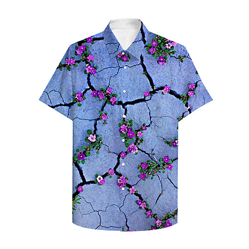 Men's Shirt 3D Print Floral Plus Size 3D Print Button-Down Short Sleeve Casual Tops Casual Fashion Breathable Comfortable Blue / Sports
Men's Shirt 3D Print Floral Plus Size 3D Print Button-Down Short Sleeve Casual Tops Casual Fashion Breathable Comfortable Blue / Sports
