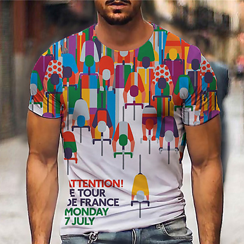 Men's Tee T shirt 3D Print Cartoon Graphic Prints Print Short Sleeve Daily Tops Casual Designer Big and Tall Rainbow
Men's Tee T shirt 3D Print Cartoon Graphic Prints Print Short Sleeve Daily Tops Casual Designer Big and Tall Rainbow