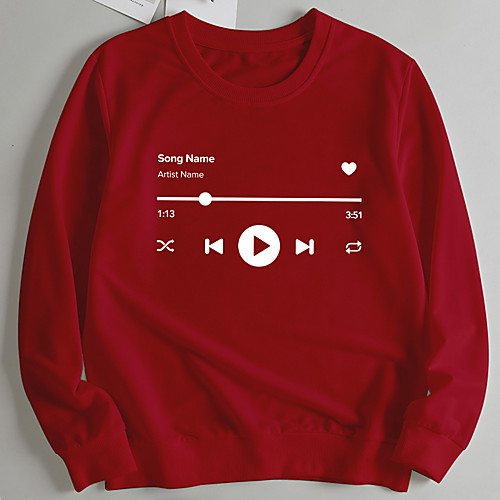 Women's Pullover Sweatshirt Text Letter Print Casual Hot Stamping Casual Hoodies Sweatshirts Loose Wine Red Blushing Pink Red
Women's Pullover Sweatshirt Text Letter Print Casual Hot Stamping Casual Hoodies Sweatshirts Loose Wine Red Blushing Pink Red