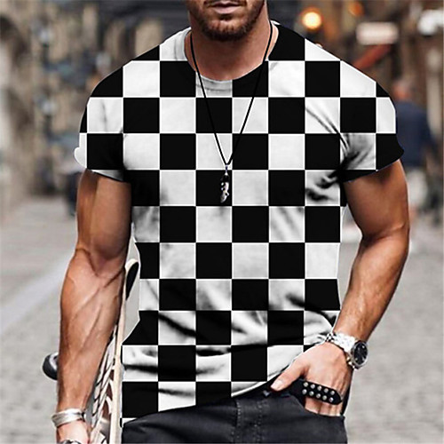 Men's Tee T shirt 3D Print Lattice Geometric Plus Size Short Sleeve Casual Tops Basic Designer Slim Fit Big and Tall A B C
Men's Tee T shirt 3D Print Lattice Geometric Plus Size Short Sleeve Casual Tops Basic Designer Slim Fit Big and Tall A B C