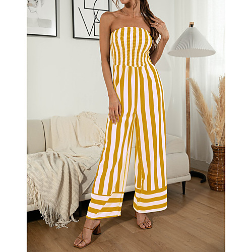2021 summer new product amazon wish hot product sexy off-the-shoulder tube top striped wide-leg three-color jumpsuit
2021 summer new product amazon wish hot product sexy off-the-shoulder tube top striped wide-leg three-color jumpsuit