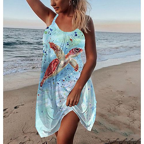 Women's Strap Dress Short Mini Dress Sleeveless Pattern Summer Casual / Daily Loose 2021 S M L XL XXL
Women's Strap Dress Short Mini Dress Sleeveless Pattern Summer Casual / Daily Loose 2021 S M L XL XXL