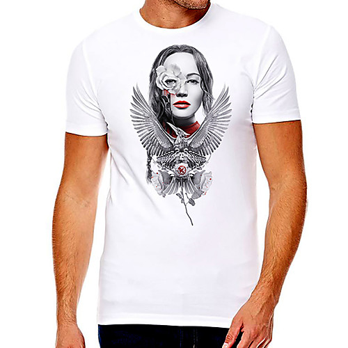 Men's Unisex Tee T shirt Hot Stamping Graphic Prints Bird Human Plus Size Print Short Sleeve Casual Tops Cotton Basic Fashion Designer Big and Tall White
Men's Unisex Tee T shirt Hot Stamping Graphic Prints Bird Human Plus Size Print Short Sleeve Casual Tops Cotton Basic Fashion Designer Big and Tall White