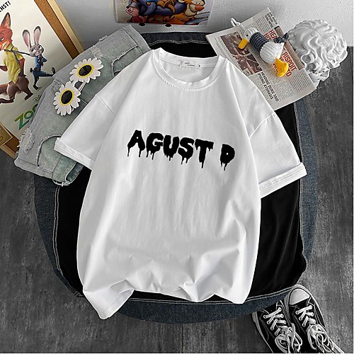 Inspired by Agust D Cosplay Anime Cartoon Polyester / Cotton Blend Print Harajuku Graphic Kawaii T-shirt For Women's / Men's
Inspired by Agust D Cosplay Anime Cartoon Polyester / Cotton Blend Print Harajuku Graphic Kawaii T-shirt For Women's / Men's