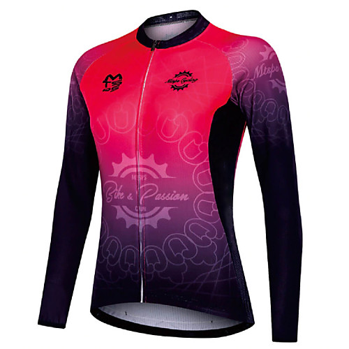 21Grams Women's Long Sleeve Cycling Jersey Summer Spandex Polyester Black / Red Bike Jersey Top Mountain Bike MTB Road Bike Cycling Quick Dry Moisture Wicking Breathable Sports Clothing Apparel
21Grams Women's Long Sleeve Cycling Jersey Summer Spandex Polyester Black / Red Bike Jersey Top Mountain Bike MTB Road Bike Cycling Quick Dry Moisture Wicking Breathable Sports Clothing Apparel