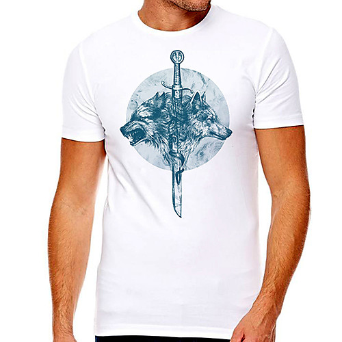 Men's Unisex Tee T shirt Hot Stamping Graphic Prints Wolf Plus Size Print Short Sleeve Casual Tops Cotton Basic Designer Big and Tall White
Men's Unisex Tee T shirt Hot Stamping Graphic Prints Wolf Plus Size Print Short Sleeve Casual Tops Cotton Basic Designer Big and Tall White