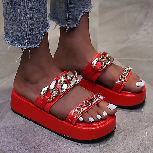 Women's Sandals Platform Sandals Platform Round Toe PU Solid Colored Red Black Pink
Women's Sandals Platform Sandals Platform Round Toe PU Solid Colored Red Black Pink