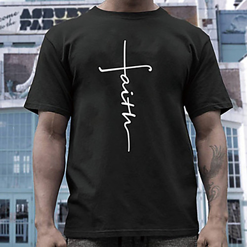 Men's Unisex Tee T shirt Hot Stamping Graphic Prints Faith Letter Plus Size Print Short Sleeve Casual Tops 100% Cotton Basic Designer Big and Tall White Black Gray
Men's Unisex Tee T shirt Hot Stamping Graphic Prints Faith Letter Plus Size Print Short Sleeve Casual Tops 100% Cotton Basic Designer Big and Tall White Black Gray