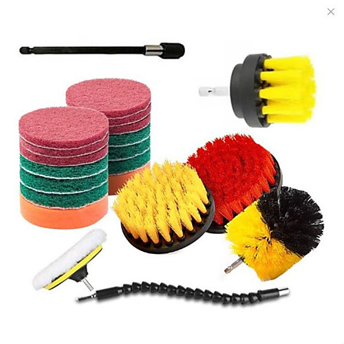 13pcs Electric Scourer Brush Plastic Round Cleaning Brush Kit For Glass Carpets Car Tires Nylon Brushes
13pcs Electric Scourer Brush Plastic Round Cleaning Brush Kit For Glass Carpets Car Tires Nylon Brushes