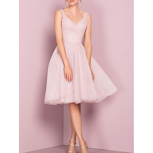 A-Line Flirty Empire Homecoming Cocktail Party Dress V Neck Sleeveless Knee Length Tulle with Pleats 2021
A-Line Flirty Empire Homecoming Cocktail Party Dress V Neck Sleeveless Knee Length Tulle with Pleats 2021