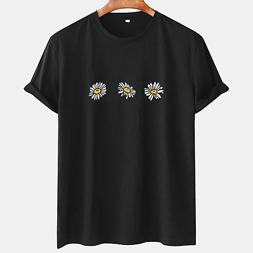 Men's Unisex Tee T shirt Hot Stamping Floral Graphic Prints Plus Size Print Short Sleeve Casual Tops Cotton Basic Designer Big and Tall Black
Men's Unisex Tee T shirt Hot Stamping Floral Graphic Prints Plus Size Print Short Sleeve Casual Tops Cotton Basic Designer Big and Tall Black