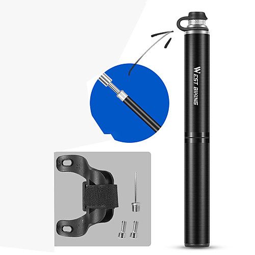 Mini Bike Pump Mini Bike Pump With Gauge Inflated For Road Bike Mountain Bike MTB Folding Bike Recreational Cycling Cycling Bicycle Aluminum Alloy Black Rough Black Silver
Mini Bike Pump Mini Bike Pump With Gauge Inflated For Road Bike Mountain Bike MTB Folding Bike Recreational Cycling Cycling Bicycle Aluminum Alloy Black Rough Black Silver