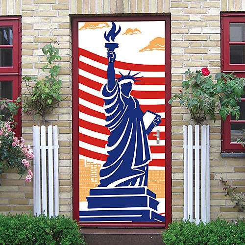 2pcs Self-adhesive Creative Door Sticker Liberty Living Room Diy Decoration Home Waterproof Wall Sticker
2pcs Self-adhesive Creative Door Sticker Liberty Living Room Diy Decoration Home Waterproof Wall Sticker