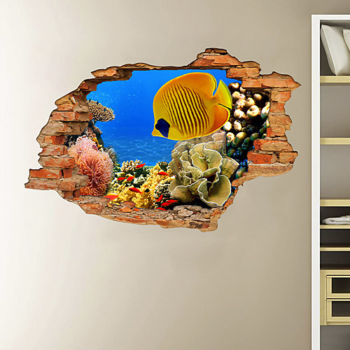 3D Broken Wall Undersea World Fish Home Children's Room Background Decoration Can Be Removed Stickers
3D Broken Wall Undersea World Fish Home Children's Room Background Decoration Can Be Removed Stickers