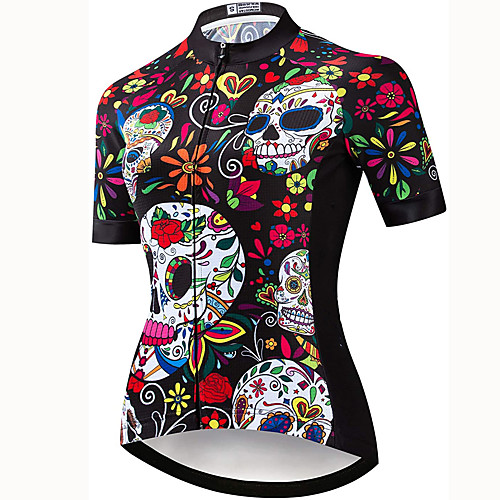 21Grams Women's Short Sleeve Cycling Jersey Summer Spandex Polyester Brown Sugar Skull Skull Floral Botanical Bike Jersey Top Mountain Bike MTB Road Bike Cycling Quick Dry Moisture Wicking Breathable
21Grams Women's Short Sleeve Cycling Jersey Summer Spandex Polyester Brown Sugar Skull Skull Floral Botanical Bike Jersey Top Mountain Bike MTB Road Bike Cycling Quick Dry Moisture Wicking Breathable