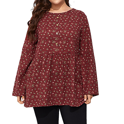 Women's Plus Size Tops Blouse Shirt Print Half Sleeve Round Neck Red Big Size XL 2XL 3XL 4XL 5XL
Women's Plus Size Tops Blouse Shirt Print Half Sleeve Round Neck Red Big Size XL 2XL 3XL 4XL 5XL