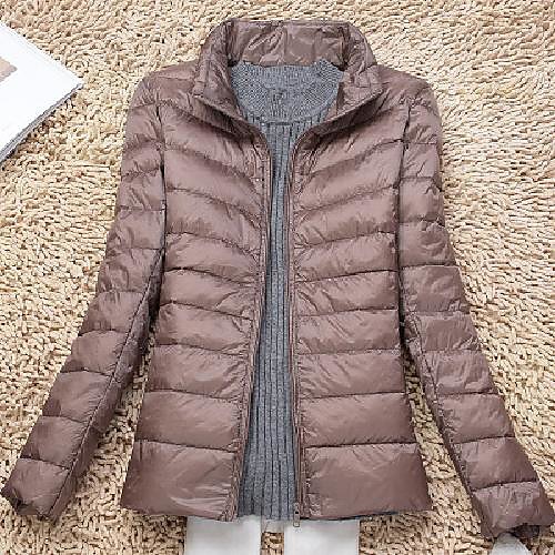 Women's Coat Daily Wear Fall Winter Regular Coat Regular Fit Casual Jacket Solid Color Zipper Lake blue Navy / Cotton
Women's Coat Daily Wear Fall Winter Regular Coat Regular Fit Casual Jacket Solid Color Zipper Lake blue Navy / Cotton