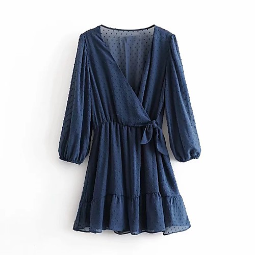 Women's A Line Dress Short Mini Dress Blue Yellow Red 3/4 Length Sleeve Polka Dot Patchwork Fall Summer V Neck Casual Lantern Sleeve 2021 S M L / Chiffon
Women's A Line Dress Short Mini Dress Blue Yellow Red 3/4 Length Sleeve Polka Dot Patchwork Fall Summer V Neck Casual Lantern Sleeve 2021 S M L / Chiffon
