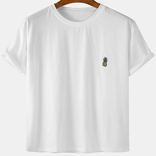 Men's Unisex Tee T shirt Hot Stamping Pineapple Watermelon Plus Size Print Short Sleeve Casual Tops Cotton Basic Designer Big and Tall White Black
Men's Unisex Tee T shirt Hot Stamping Pineapple Watermelon Plus Size Print Short Sleeve Casual Tops Cotton Basic Designer Big and Tall White Black