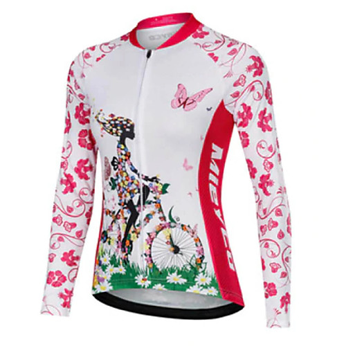 21Grams Women's Long Sleeve Cycling Jersey Summer Spandex Polyester Red and White Floral Botanical Bike Jersey Top Mountain Bike MTB Road Bike Cycling Quick Dry Moisture Wicking Breathable Sports
21Grams Women's Long Sleeve Cycling Jersey Summer Spandex Polyester Red and White Floral Botanical Bike Jersey Top Mountain Bike MTB Road Bike Cycling Quick Dry Moisture Wicking Breathable Sports
