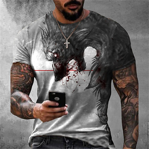 Men's Tee T shirt Shirt 3D Print Graphic Wolf Plus Size Short Sleeve Casual Tops Basic Designer Slim Fit Big and Tall Gray
Men's Tee T shirt Shirt 3D Print Graphic Wolf Plus Size Short Sleeve Casual Tops Basic Designer Slim Fit Big and Tall Gray