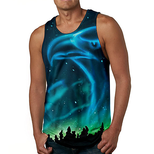 Men's Tank Top Undershirt 3D Print Galaxy Graphic Prints Print Sleeveless Daily Tops Casual Designer Big and Tall Blue
Men's Tank Top Undershirt 3D Print Galaxy Graphic Prints Print Sleeveless Daily Tops Casual Designer Big and Tall Blue