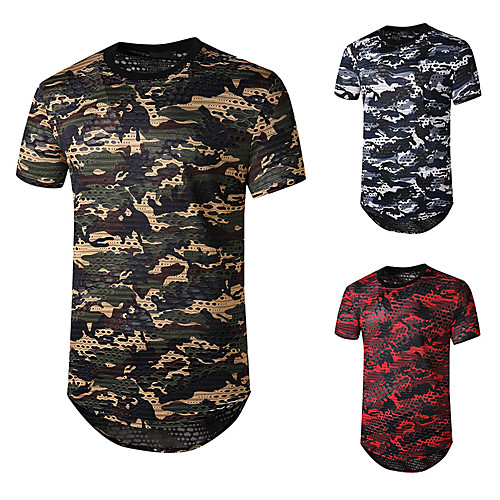 Men's Tee T shirt Shirt Graphic Camo / Camouflage Plus Size Short Sleeve Casual Tops Basic Designer Hip Hop Slim Fit Red Green Navy Blue
Men's Tee T shirt Shirt Graphic Camo / Camouflage Plus Size Short Sleeve Casual Tops Basic Designer Hip Hop Slim Fit Red Green Navy Blue